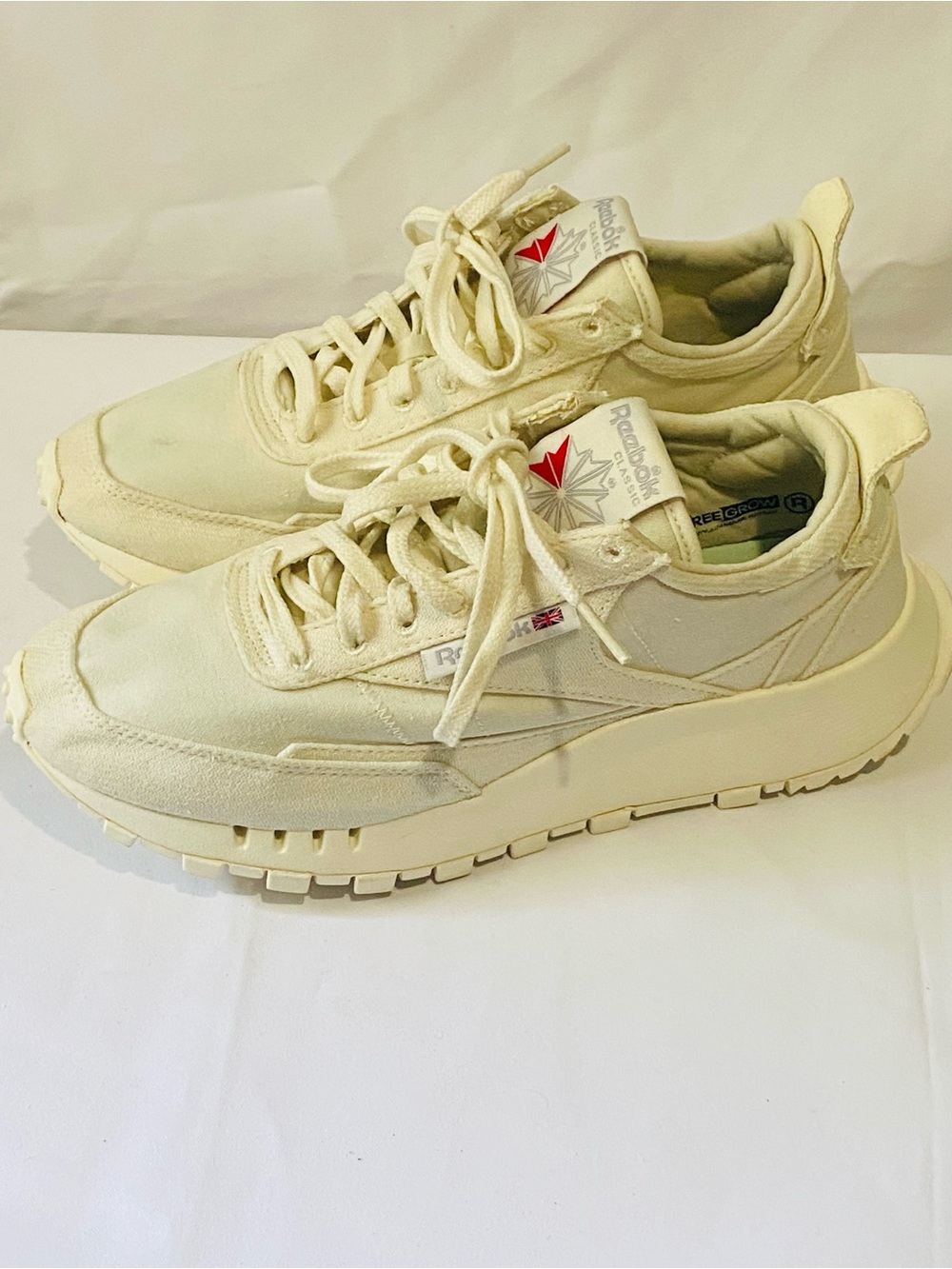 Reebok Neutral-Toned Retro Runner Sneakers in Cream